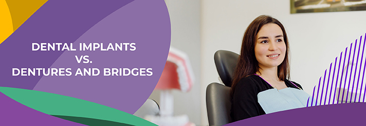 Dental Implants vs. Dentures and Bridges