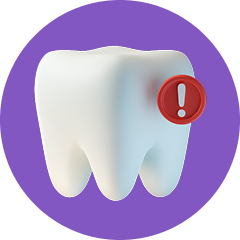 Emergency tooth icon